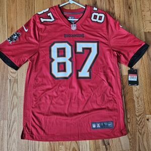 Nike Red Buccaneers Jersey with Number 87